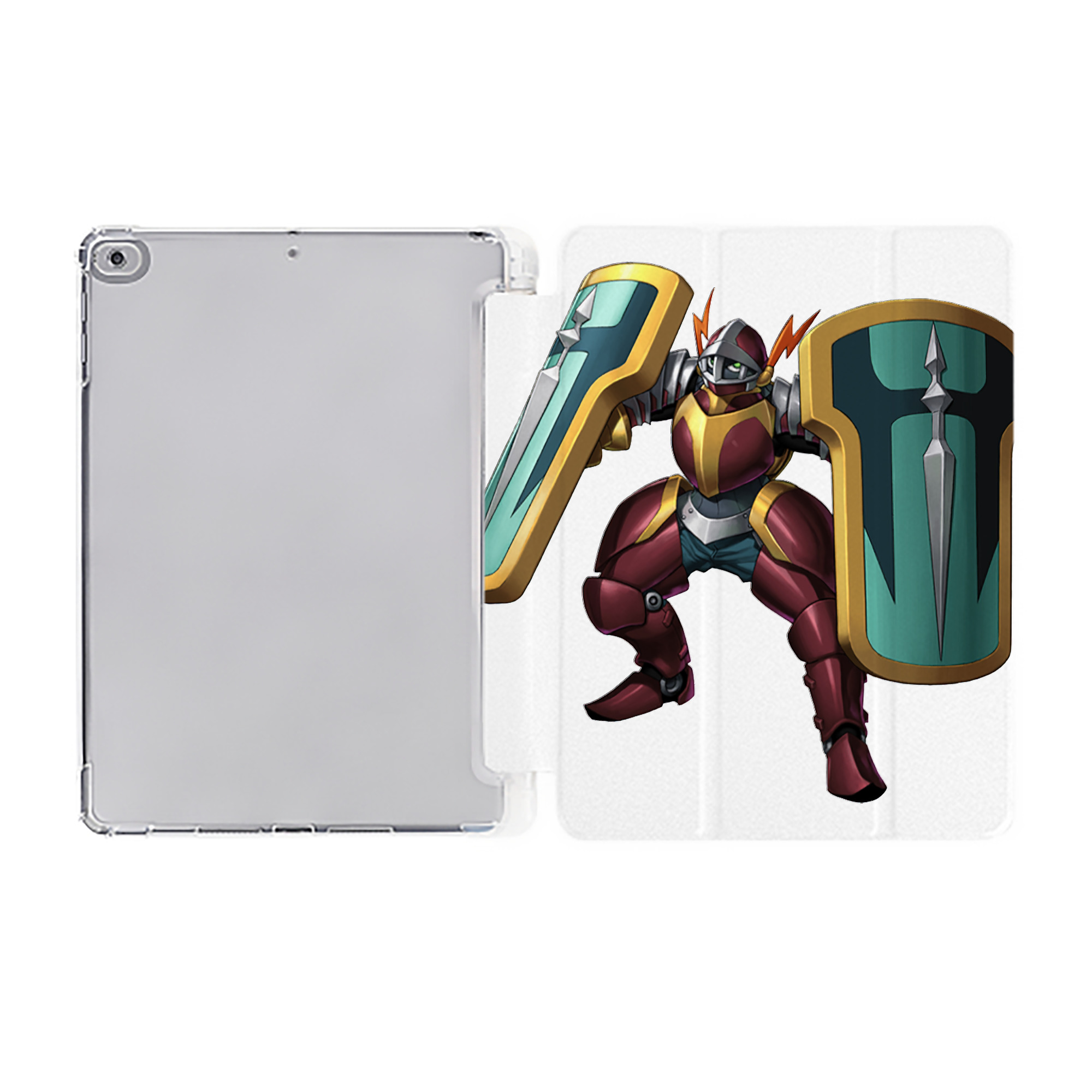 （画像用） 遊☆戯☆王 Yu-Gi-Oh! IPad ケース ペン収納付き 三つ折りスタンド PUレザー×シリコン 対応機種9.5/10.5/10.9インチ